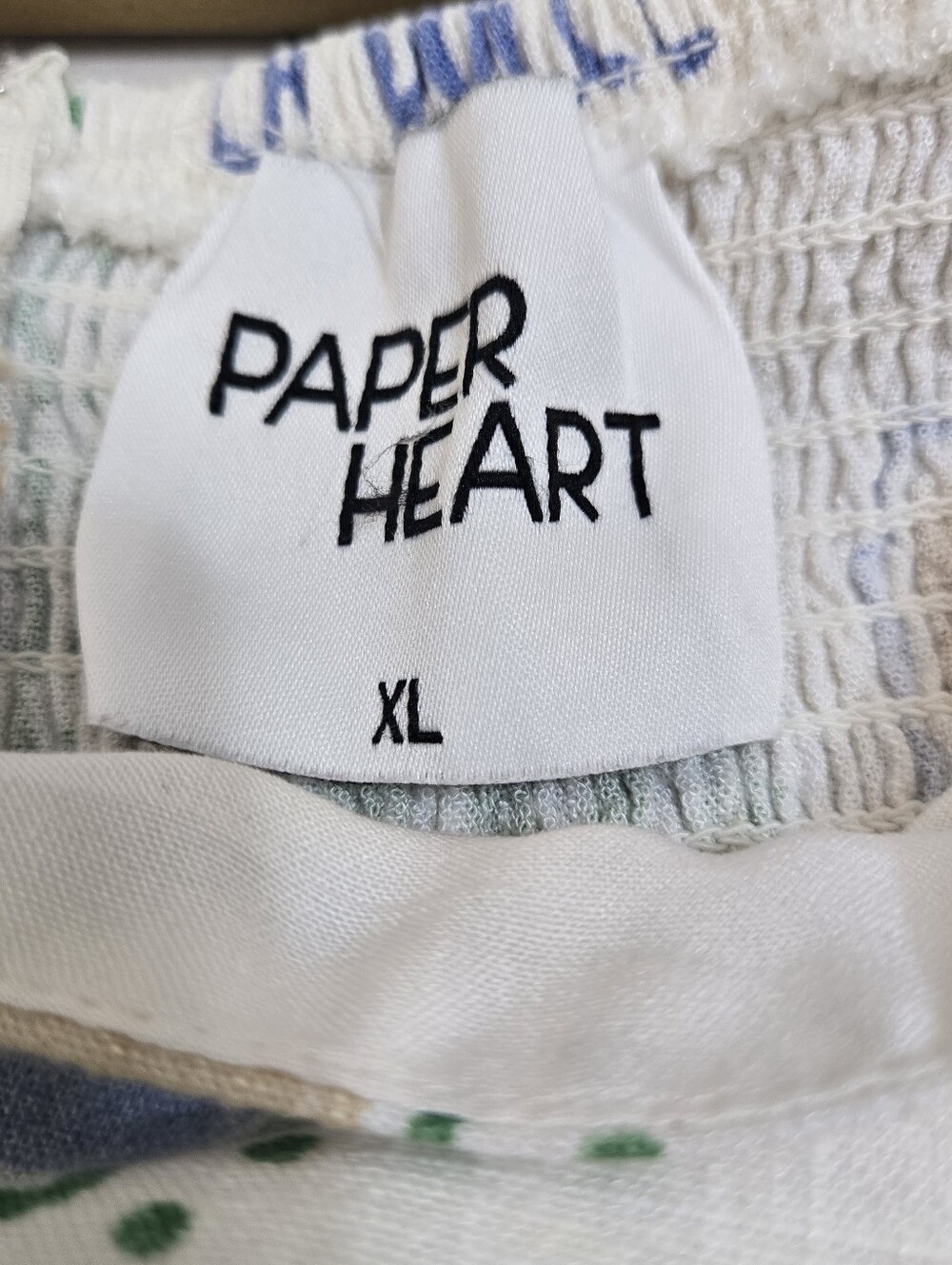 PAPER HEART Strapless Travel Print Print Slip Dress Size XL Linen Blend - Picture 2 of 13